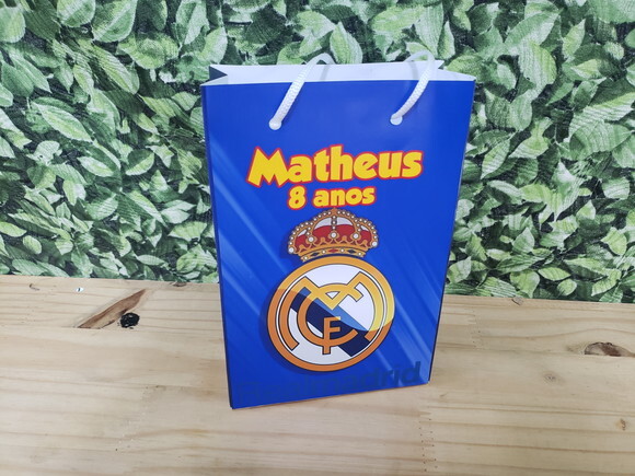 Real Madrid Sacola Personalizada Pronta Entrega