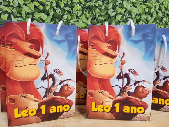 Rei Leão Sacola Personalizado Pronta Entrega