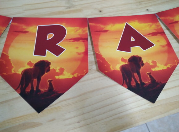 Rei Leão Varal Personalizado Pronta Entrega