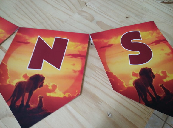 Rei Leão Varal Personalizado Pronta Entrega