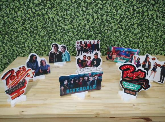 Riverdale kit de mesa displays 9 peças pronta entrega