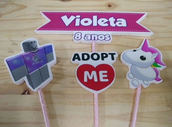 Roblox Adopt Topo de Bolo Personalizado P Entrega