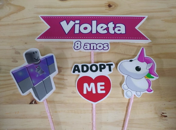 Roblox Adopt Topo de Bolo Personalizado P Entrega