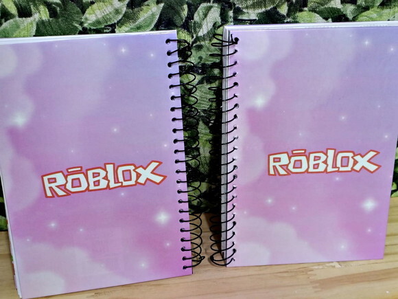 Roblox Menina 3 Unid Cadernos Universitários Personalizados