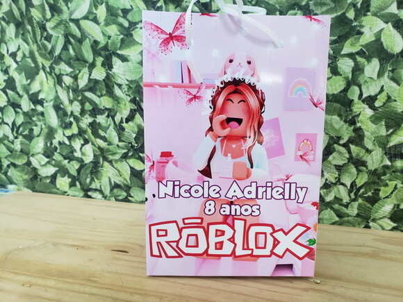 Roblox Menina Sacola Personalizada Pronta Entrega