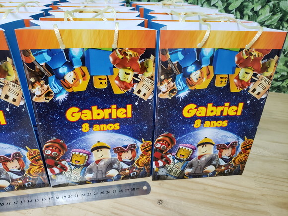 Roblox Sacola Personalizada Média Pronta Entrega