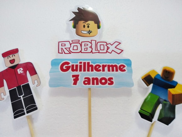 Roblox Topo de Bolo Personalizado Personalizado