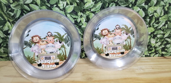 Safari Prato Refeição 21 cm Personalizado Pronta Entrega
