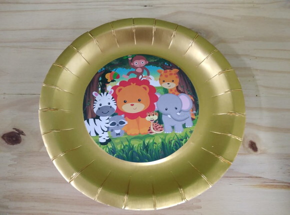 Safari Prato Decorado Pronta Entrega