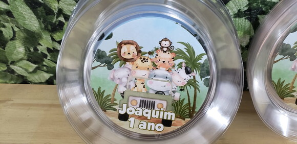 Safari Prato Refeição 21 cm Personalizado Pronta Entrega
