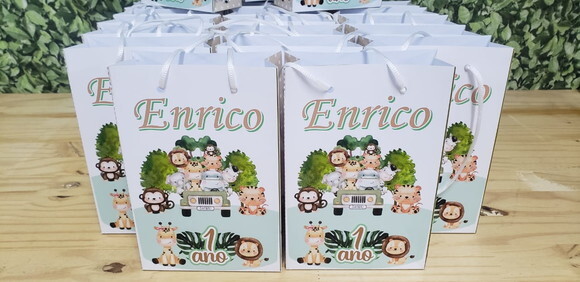 Safari Sacola Personalizada Pronta Entrega