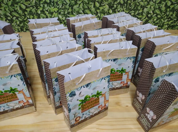 Safari Sacola Personalizada Pronta Entrega