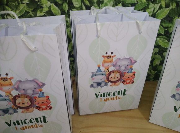 Safari Sacola Surpresa Personalizada Pronta Entrega