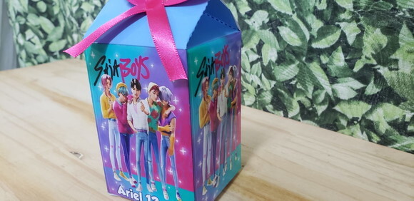 Saja Boys Guerreiras do K Pop Caixa Milk Personalizada