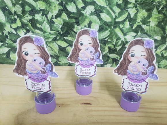 Sereia Tubetes com Apliques Personalizados