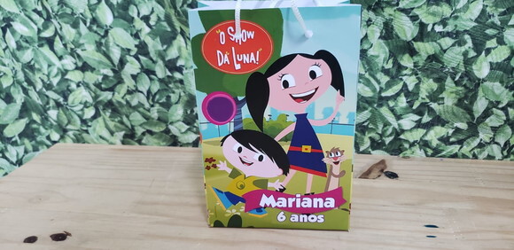 Show da Luna Sacola Personalizada Menina Pronta Entrega