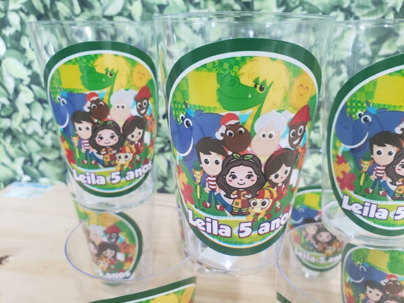 Sitio Pica Pau Amarelo Copos 300 ml Decorados Pronta Entrega