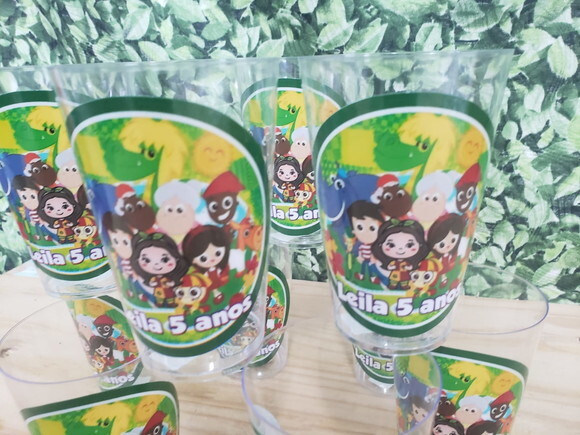 Sitio Pica Pau Amarelo Copos 300 ml Decorados Pronta Entrega
