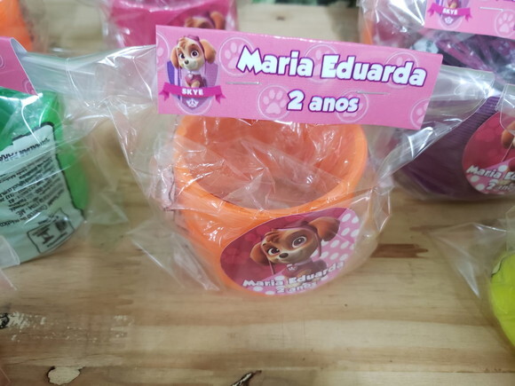 Skye Patrulha Canina Lembrancinha Mola Maluca Personalizada