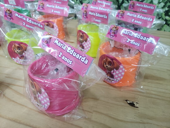Skye Patrulha Canina Lembrancinha Mola Maluca Personalizada