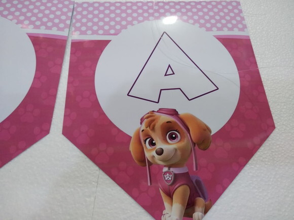 Skye Patrulha Canina Varal Parabens Mais Nome