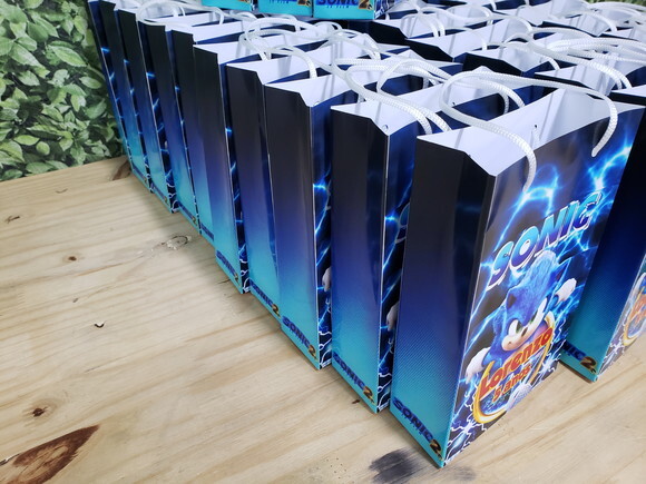 Sonic 2 Sacola Personalizada Pronta Entrega