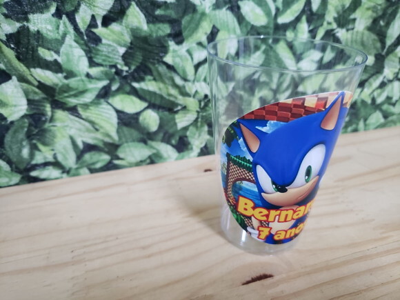 Sonic Copo Personalizado 300 ml Pronta Entrega