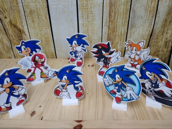 Sonic Kit de Mesa 9 Peças Tipo Displays Pronta Entrega