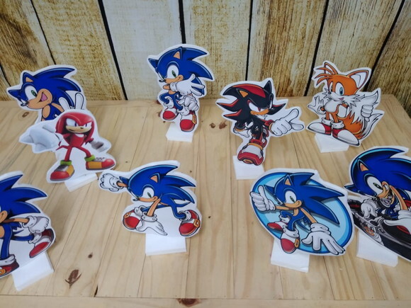 Sonic Kit de Mesa 9 Peças Tipo Displays Pronta Entrega
