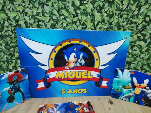Sonic Kit de Parede 6 Peças Pronta Entrega