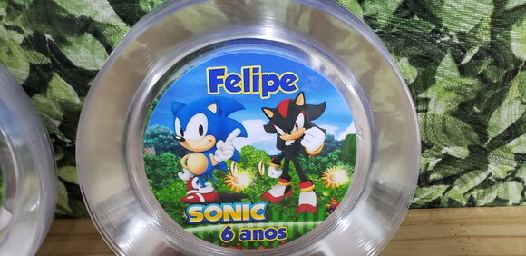 Sonic Parato Sobremesa 15 cm Personalizado Pronta Entrega