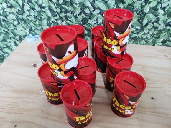 Sonic Shadow Cofrinho Personalizado Pronta Entrega