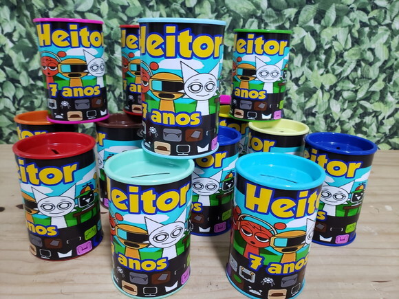 Sprunki Cofrinhos Personalizados Pronta Entrega