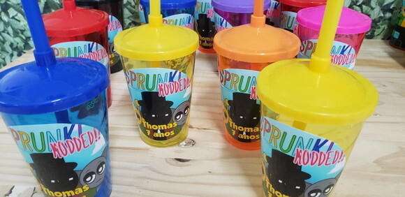 Sprunki Lembrancinha Copo Canudo (twister) Personalizzado