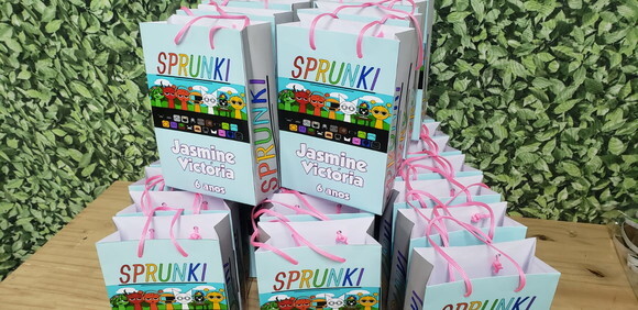 Sprunki Menina Sacola Personalizada Pronta Entrega