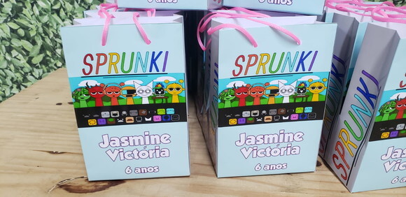 Sprunki Menina Sacola Personalizada Pronta Entrega
