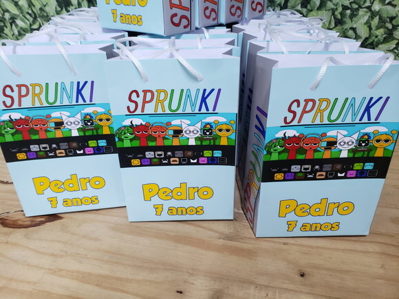 Sprunki Sacola Personalizada Pronta Entrega Mod 2