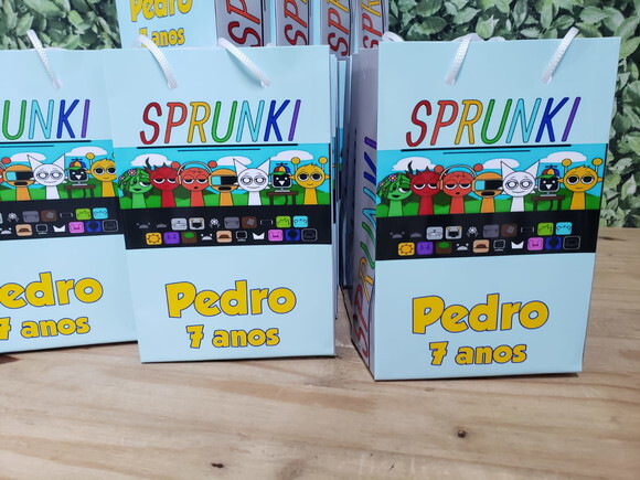 Sprunki Sacola Personalizada Pronta Entrega Mod 2