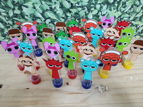 Sprunki Tubetes Lembrancinhas com Personagens Pronta Entrega