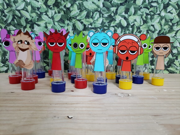 Sprunki Tubetes Lembrancinhas com Personagens Pronta Entrega