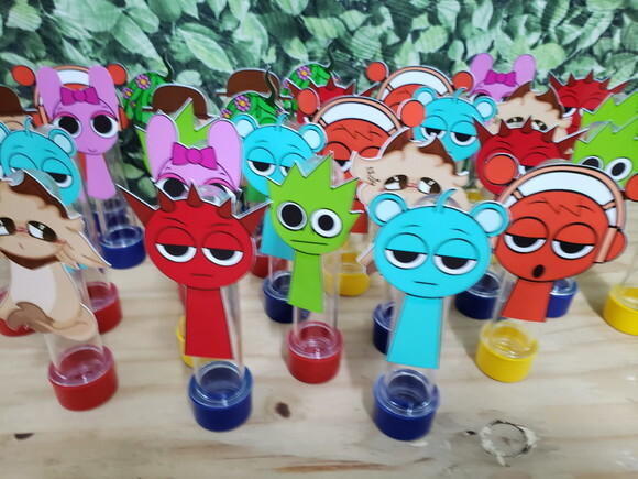 Sprunki Tubetes Lembrancinhas com Personagens Pronta Entrega