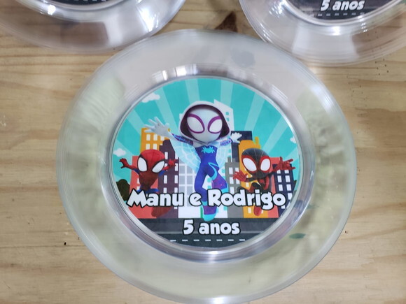 Spyder e Seus Amigos Prato Sobremesa Personalizado