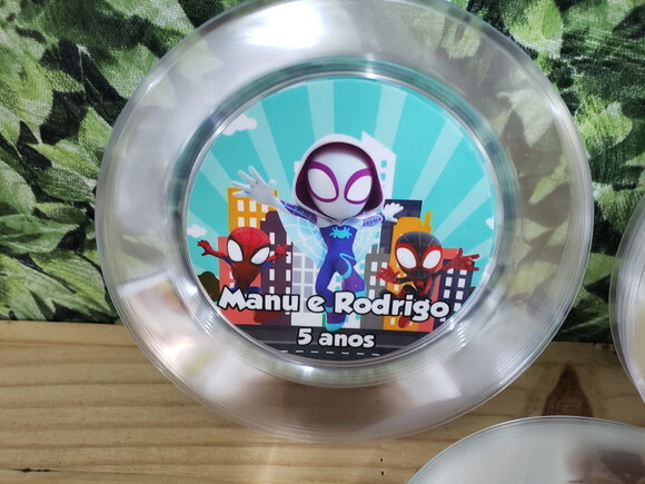 Spyder e Seus Amigos Prato Sobremesa Personalizado