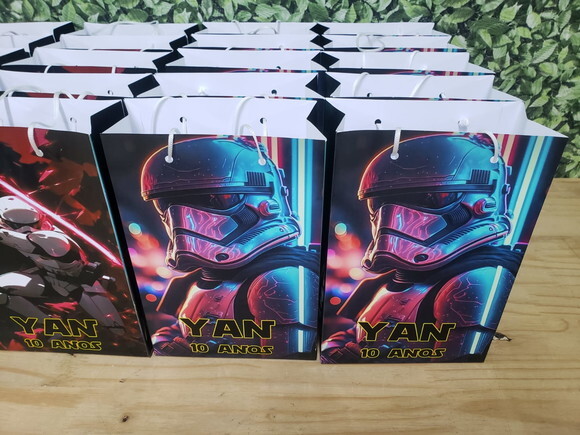 Star Wars Sacola Personalizada Pronta Entrega