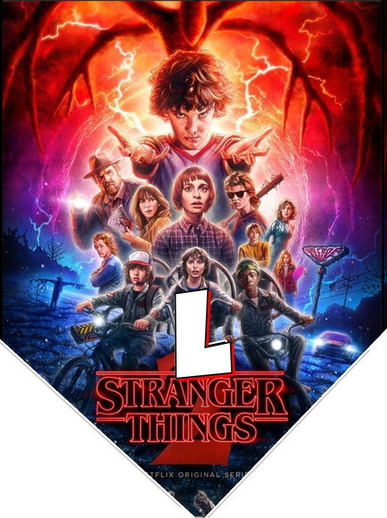 Strangers Things Varal Personalizado Parabens Mais Nome