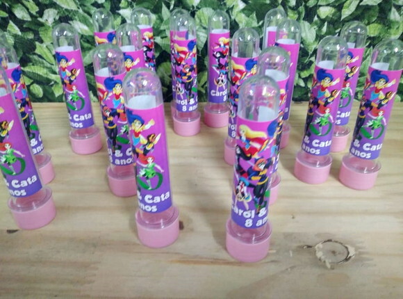 Super Hero Girls Tubetes Personalizados Pronta Entrega
