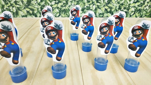 Super Mario Bross Tubetes com Apliques Pronta Entrega