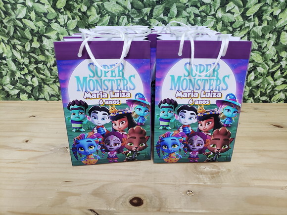 Super Monstros Sacola Personalizada Pronta Entrega