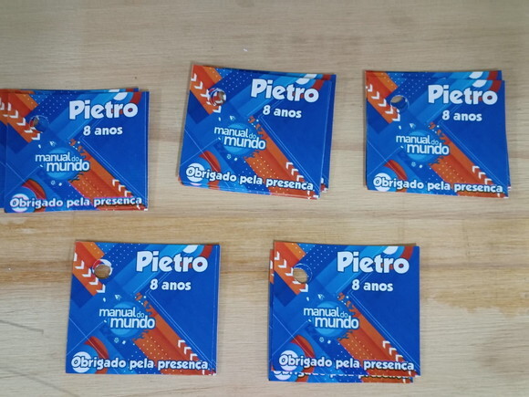Tag Personalizada Diversos Temas Tam 4x4 cm Pronta Entrega