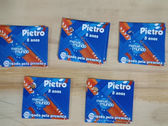 Tag Personalizada Diversos Temas Tam 4x4 cm Pronta Entrega
